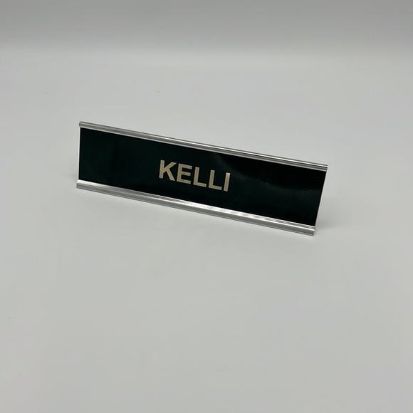 KELLI DESK NAME PLATE - Picture 1 of 6